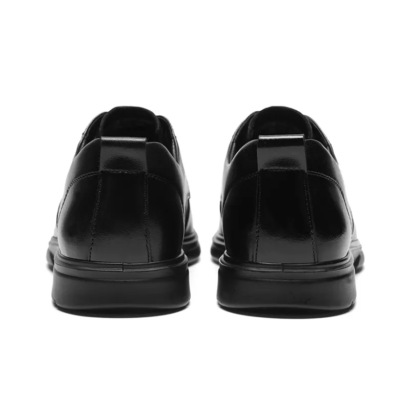 HLA Dress Shoes Men Black-3