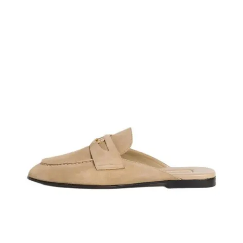 MIU MIU Wrap toe Slippers Women's Light Umber
