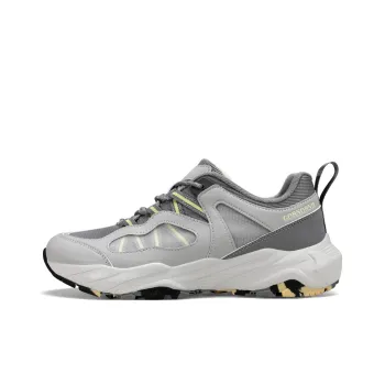 GORNORNIE Cushioned Slip-Resistant Abrasion-Resistant Low-Top Casual Training Sprint Running Shoes Men's Gray Yellow