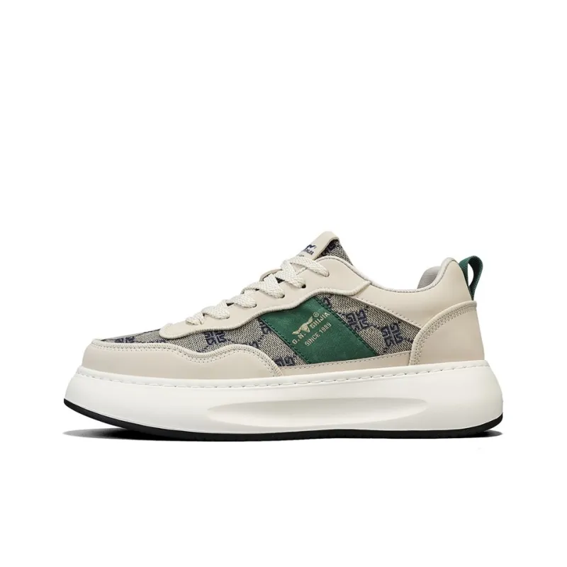 G.N.SHIJIA Cushioning Anti Slip Wear Resistant Breathable Lightweight Height Increasing Low Top Casual Shoes Men's-0