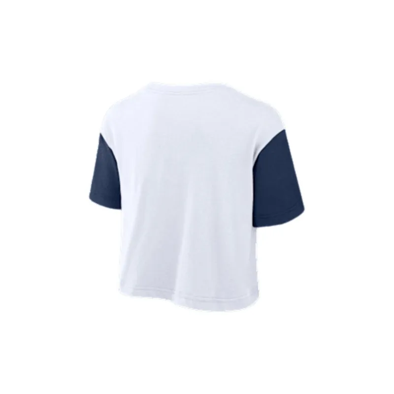 Nike New York Yankees Script Women's Nike Dri FIT Mlb Cropped T Shirt-1