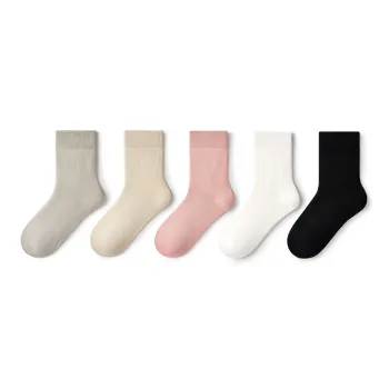 Primeet Mid Calf Socks Unisex 5 Pack