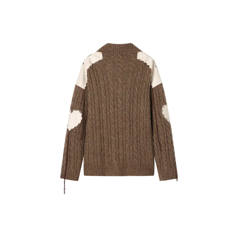 ANDREA MARTIN Knitted Fabric Cardigan Women's-4