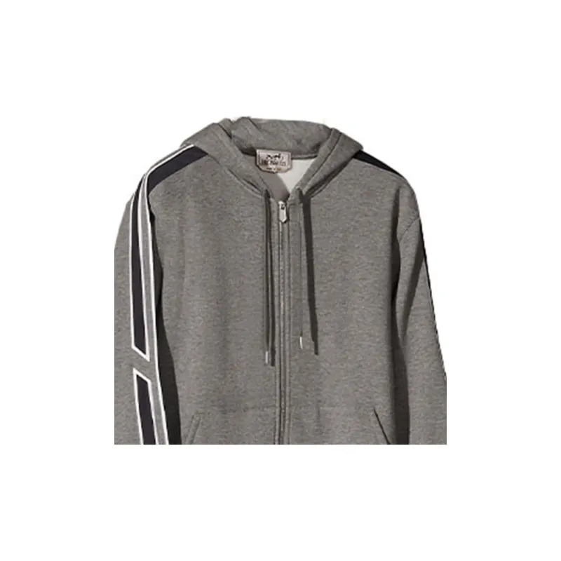 HERMES Sweatshirts Men Gray-3