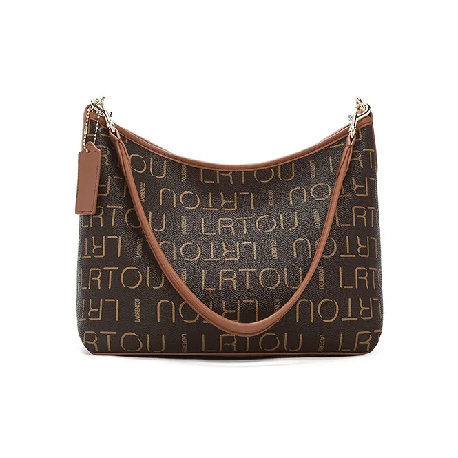Old Man's Head Synthetic Leather Crossbody Bag, Shoulder Bag Regular Women's Coffee-1