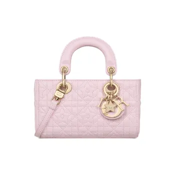 DIOR Lady D JOY Sheepskin Lady Dior Bag, Shoulder Bag, Crossbody Bag, Handbag Extra Mini Women's Light Pink