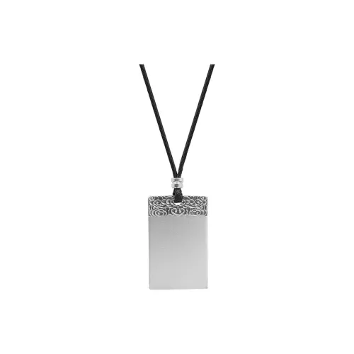 FUSSEM S999 Fine Silver Sterling Silver Necklaces Unisex