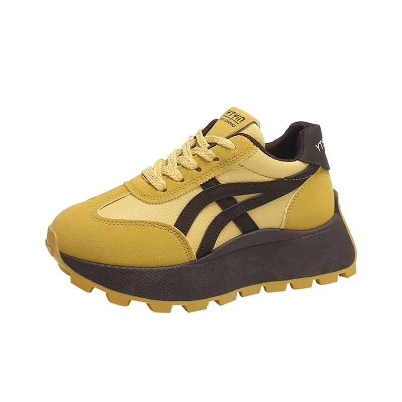 Nrillo Cushioning Anti Slip Wear Resistant Coverage Balance Height Increasing Rebound Low Top Casual Shoes Women's-10