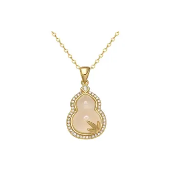 Chongqing Gold Store Chalcedony Jade Necklaces Women's