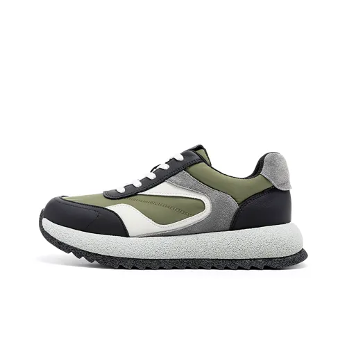 KANGLONG Anti Slip And Wear Resistant Height Increasing Low Top Casual Shoes Men's