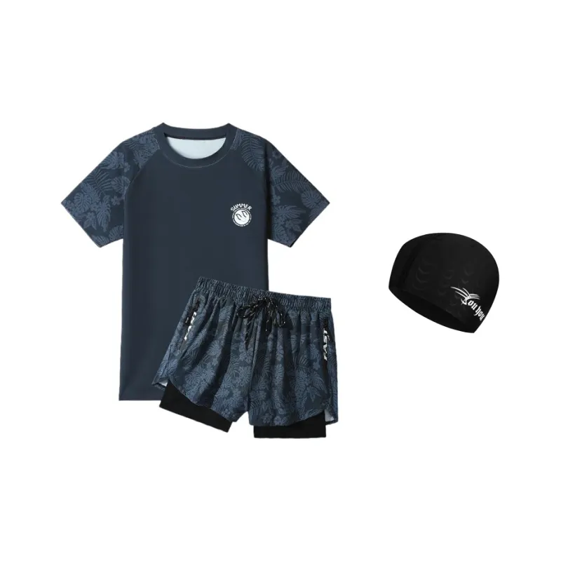 Youyou Swimming Sets Polyester Elastane Amily Travel To The Seaside Beach In Summer Men's-5