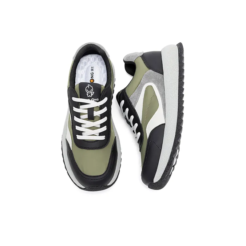 KANGLONG Anti Slip And Wear Resistant Height Increasing Low Top Casual Shoes Men's-3