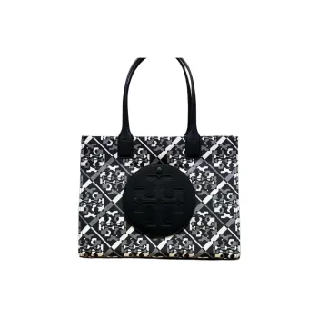 TORY BURCH Polyester Tote Bag, Shopping Bag, Handbag Trumpets Women's Black