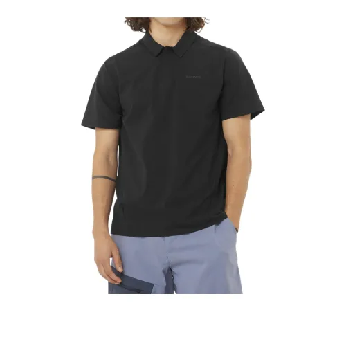 SALOMON Trackline Polo Shirt Men's Black