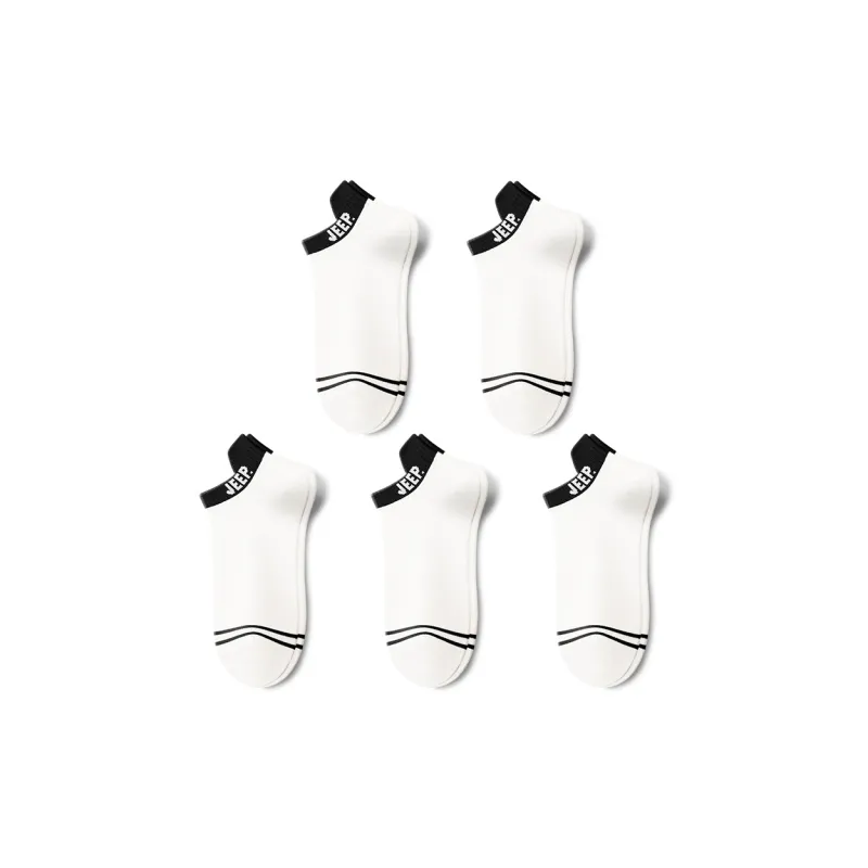 Jeep No Show Socks Unisex Multi double Loading-6
