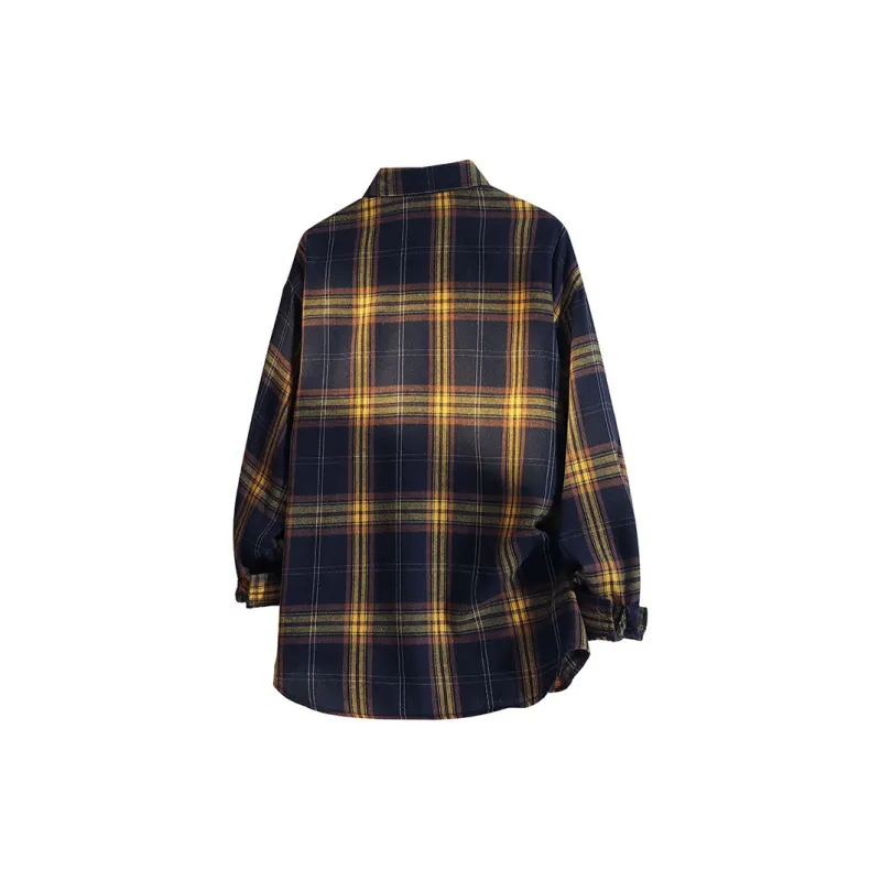 YOSICIL Shirt Unisex Yellow Plaid-14