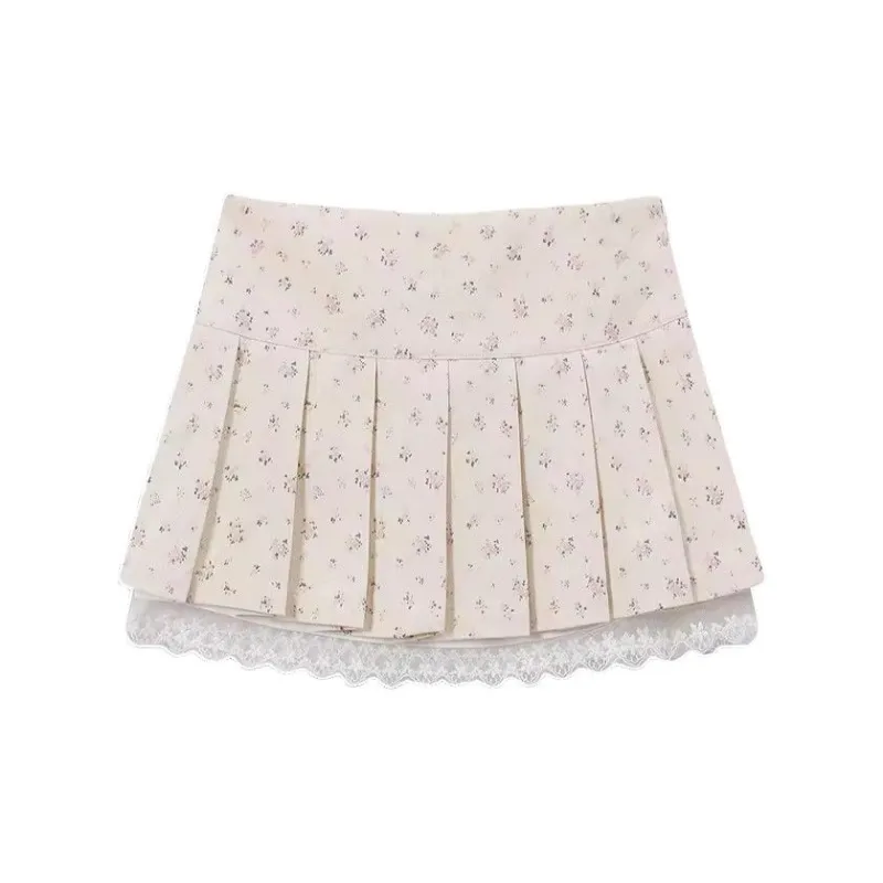 POPO.INFO Casual Short Skirts Women's Beige-1