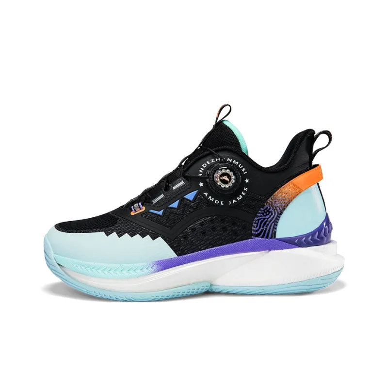 ANDEZHANMUSI Cushioning Low Top Basketball Shoes Men's Ice Emerald Green-10