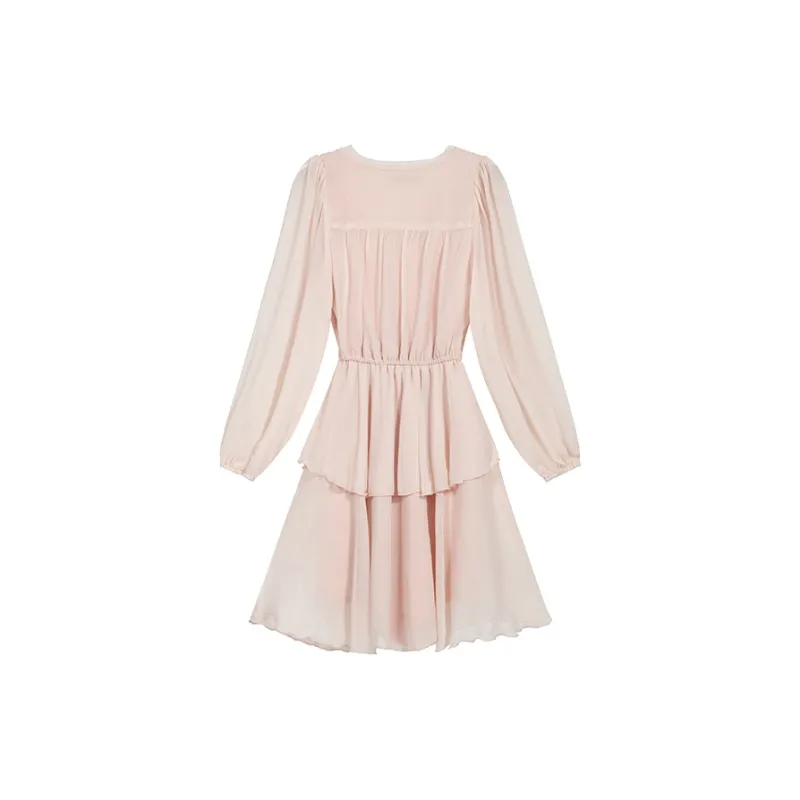 KEAB Long-Sleeved Dresses Women's Pink-1