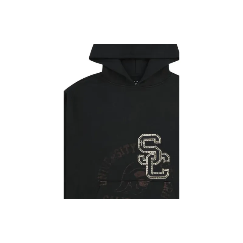 Travis Scott X Mitchell & Ness Usc Trojans Overlap Pullover Hoodie-3