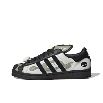 OFFGOD x Adidas Originals Superstar 82 Anti Slip Wear Resistant Low Top Skateboard Shoes Unisex Gray Black