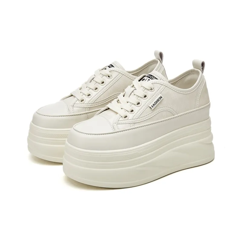 Jerden Smith Anti Slip And Wear Resistant Height Increasing Low Top Skateboard Shoes Women's-2