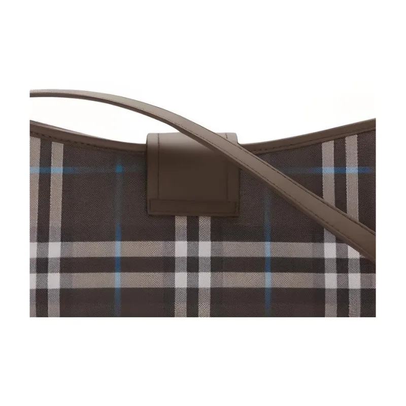 Burberry Pu Shoulder Bag Trumpets Women's Comfortable Brown-4