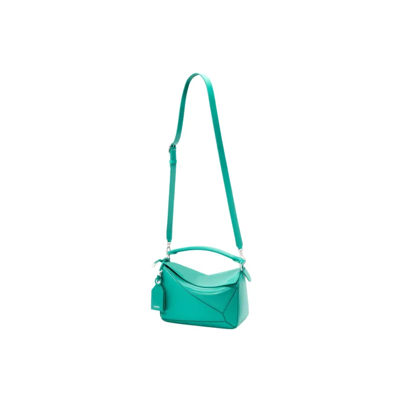 LOEWE Puzzle Nappa Sheepskin Shoulder Bag, Crossbody Bag, Handbag Trumpets Women's Aquamarines Stone Color-1