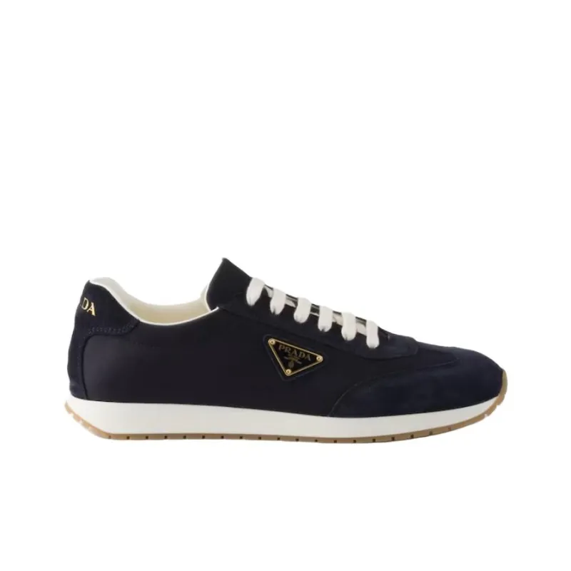 PRADA Low Top Casual Shoes Men's Marine Blue-1
