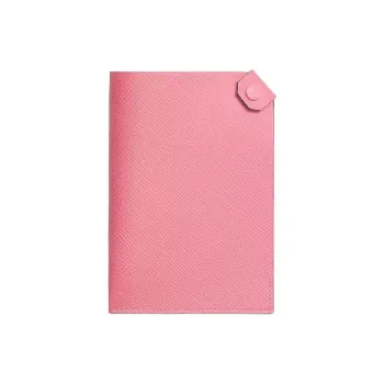 HERMES Tarmac Epsom Calfskin Passport Holder Women's 1Q Rose Confetti Milkshake Pink