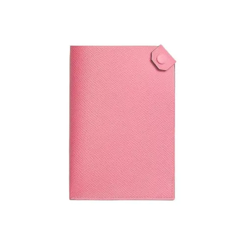 HERMES Tarmac Epsom Calfskin Passport Holder Women's 1Q Rose Confetti Milkshake Pink