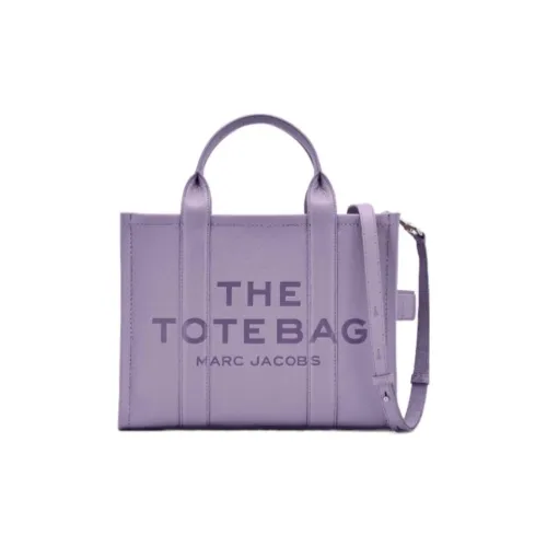 MARC JACOBS Full Grain Leather Tote Bag Shopping Bag Shoulder Bag Handbag Medium Size Women's Purple