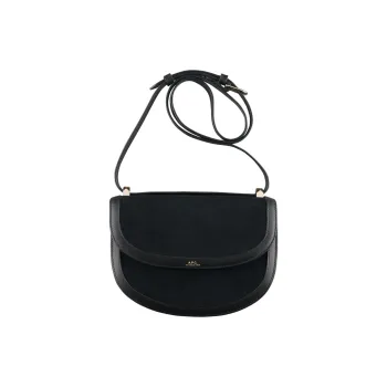 A.P.C Genève Calfskin Shoulder Bag Women's Black