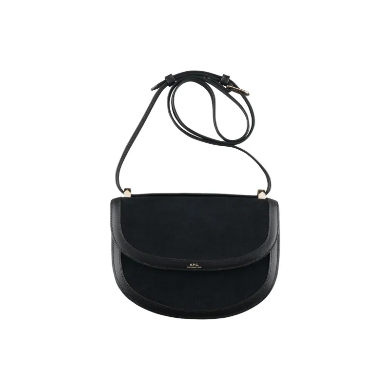 A.P.C Genève Calfskin Shoulder Bag Women's Black-0