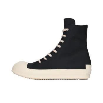 Rick Owens DRKSHDW Hollywood High Top Canvas Shoes Men's Black