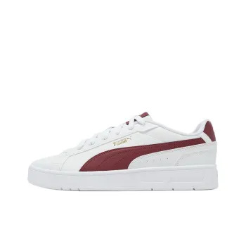 PUMA Anti-Slip Wear-Resistant Low-Top Casual Shoes Unisex White Red