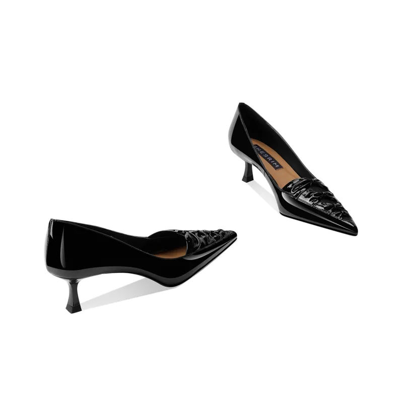 Shesrim Flared Heel High Heels Women's-5