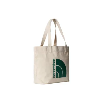 THE NORTH FACE Cotton Tote Bag Shopping Bag Handbag Shoulder Bag Women's Ecru & Green