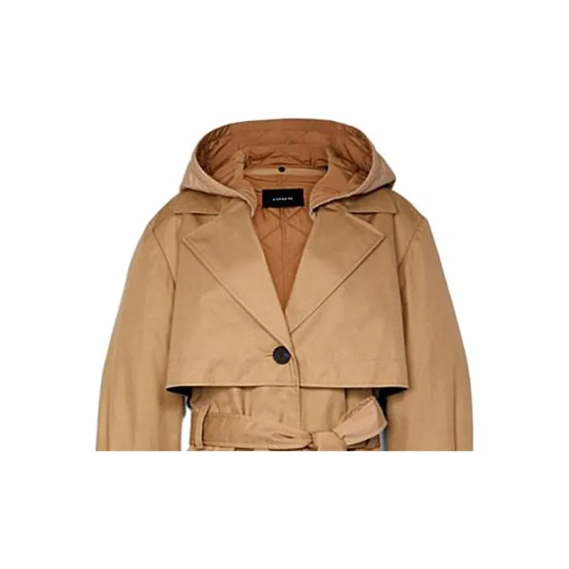 COACH Trench Coats Women's Light Brown-1