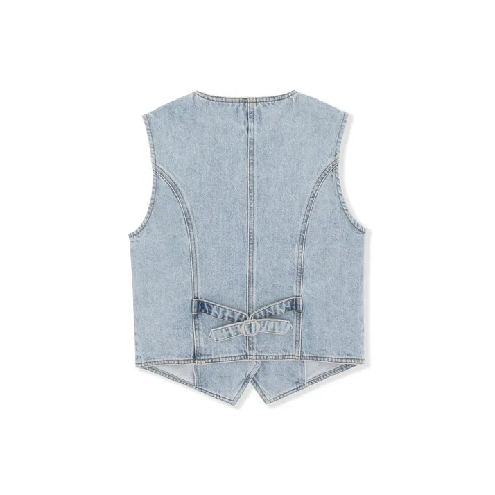 GUESS Vests Women's AULI Denim Blue-1
