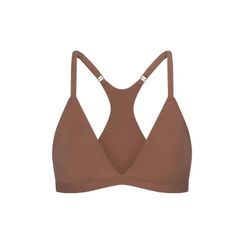SKIMS SS25 FITSEVERYBODY RACERBACK TRIANGLE BRALETTE Bra Women's 1 Pack JASPER/Jasper