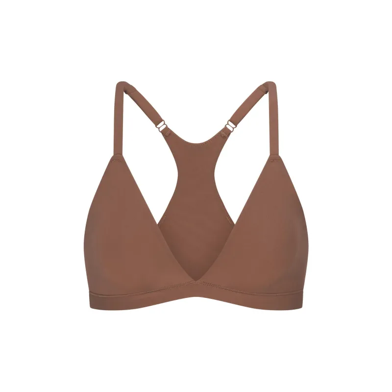 SKIMS SS25 FITSEVERYBODY RACERBACK TRIANGLE BRALETTE Bra Women's 1 Pack JASPER/Jasper-0