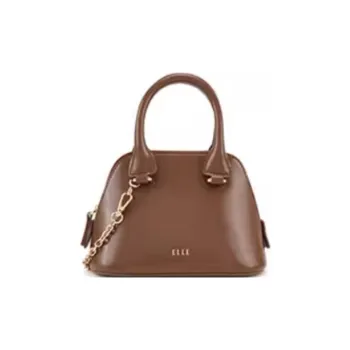 ELLE Cow Leather Handbag Small Size Women's Multicolor