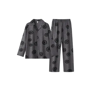 Gongdie Pajama Set Men's Dark Gray
