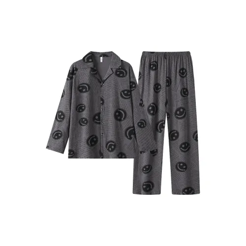 Gongdie Pajama Set Men's Dark Gray