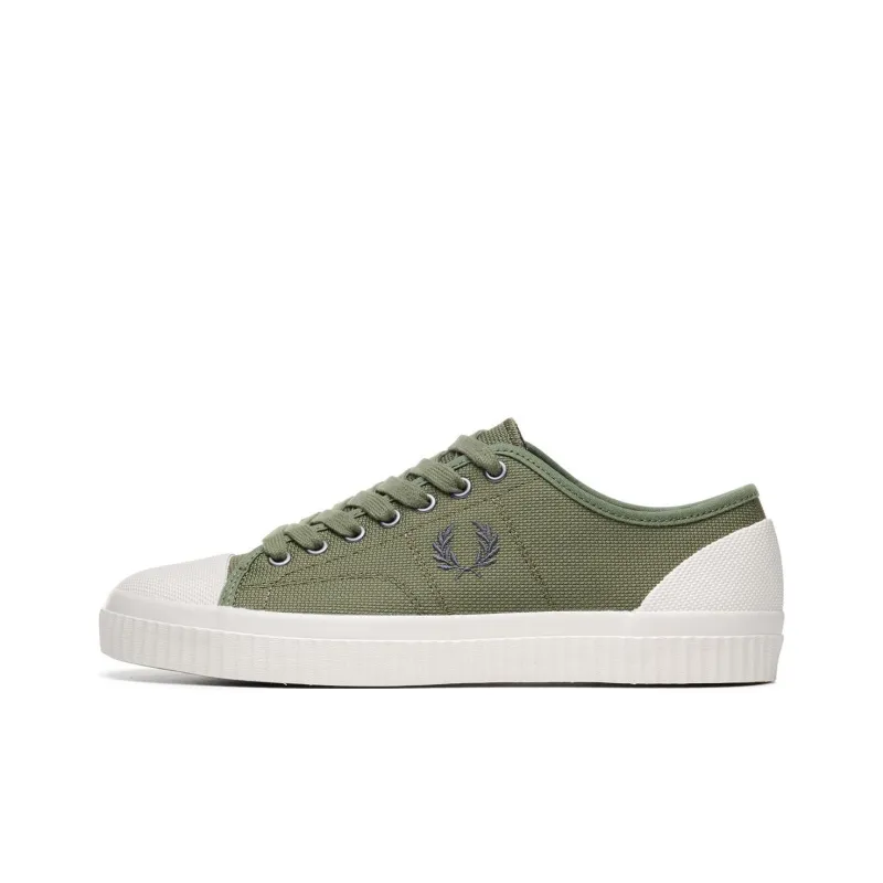 FRED PERRY Hughes Low-Top Skateboard Shoes Men's Green-0