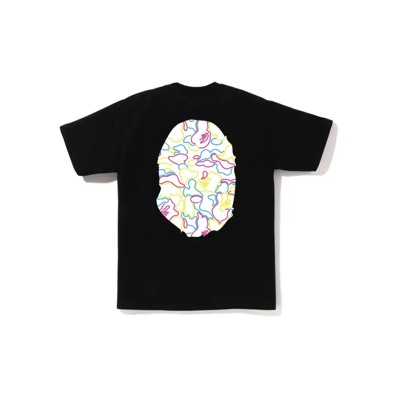 Bape Neon Camo Big Ape Head Tee-3