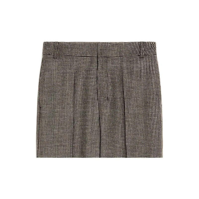 'S MAX MARA Lilly Collection Wool And Cashmere Palazzo Trousers Casual Pants Women's Natural-2