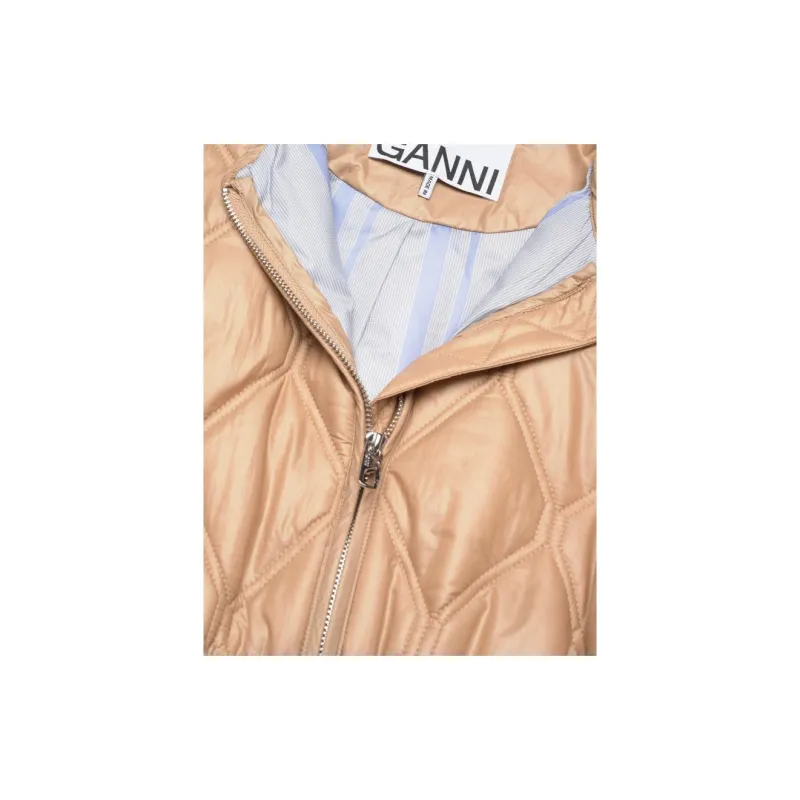GANNI Shiny Quilt Jacket 'Tanin'-2