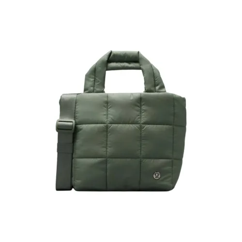 Lululemon Polyester Shoulder Bag Crossbody Bag Handbag Women's Forest Green